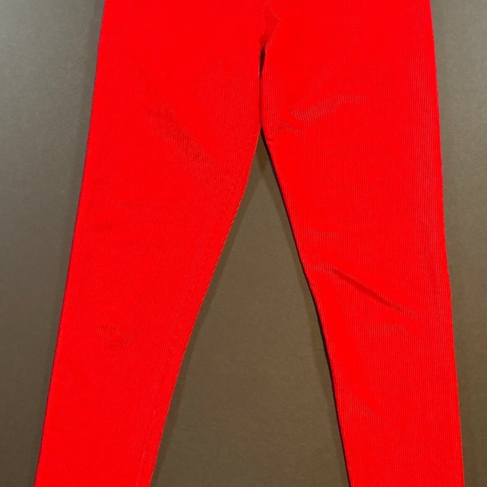 Beach Riot Cara Rib Legging Red High-Rise Ribbed Size Small - Picture 2 of 10